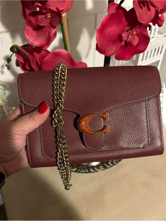 Coach Handbags - Coach 4792 Tabby Chain Clutch wine